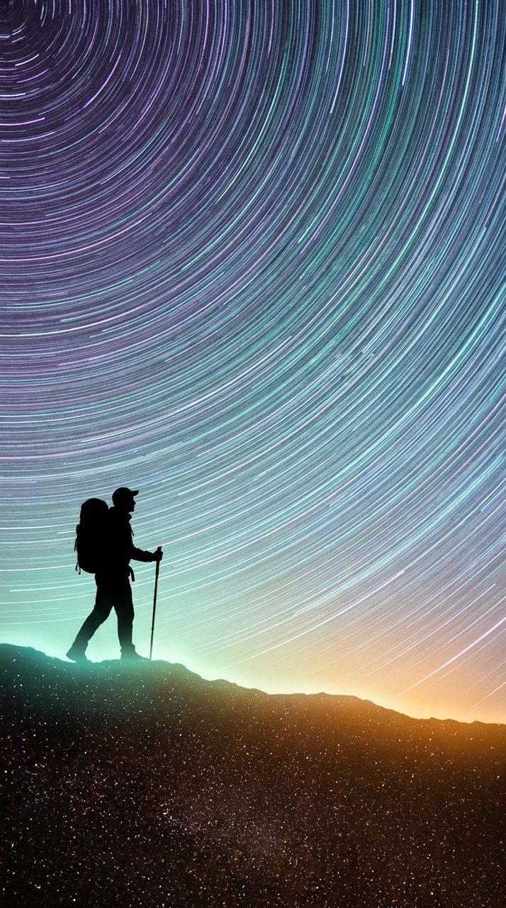 Star trails — by @framepeek_com, from the Cosmos collection