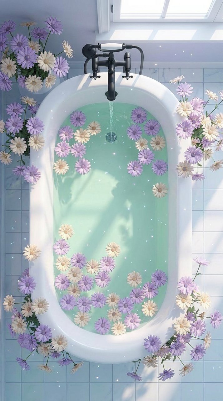 Flower bath — by @framepeek_com, from the In Bloom collection